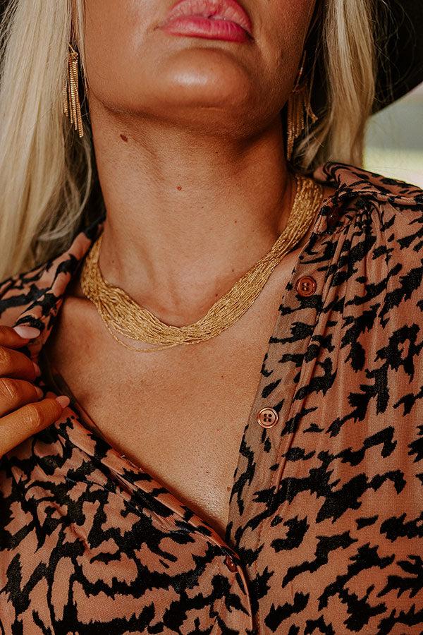 Impressions Make Your Entrance Layered Necklace In Gold