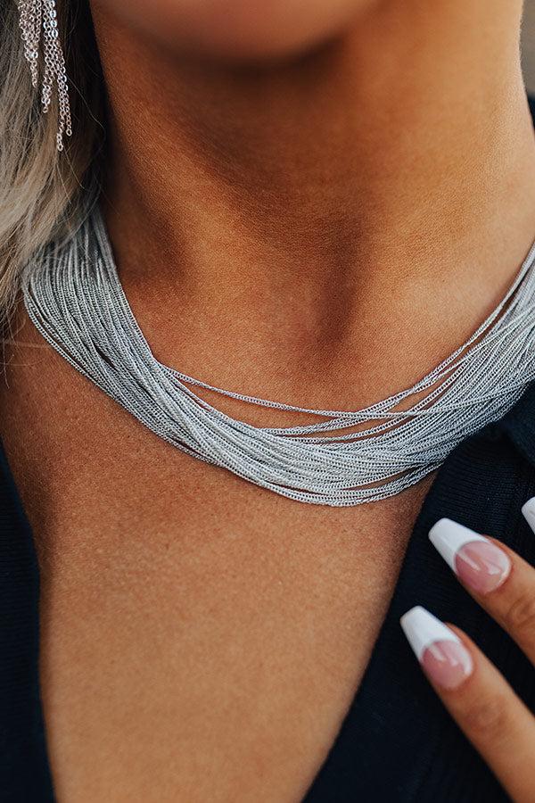 Impressions Make Your Entrance Layered Necklace In Silver