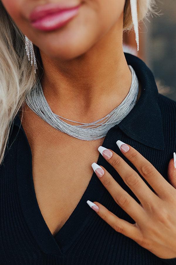 Impressions Make Your Entrance Layered Necklace In Silver