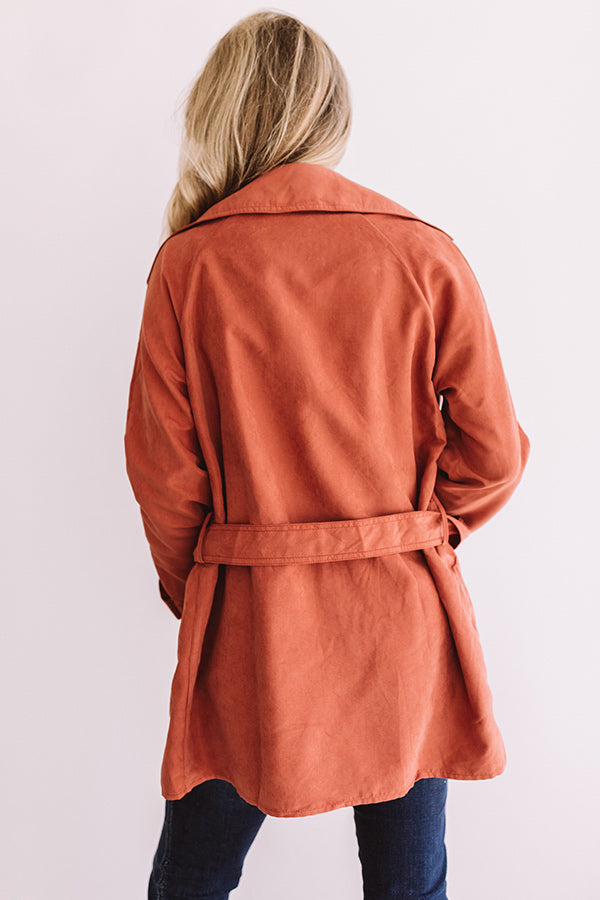 Impressions Manhattan Breeze Light Weight Jacket In Rust