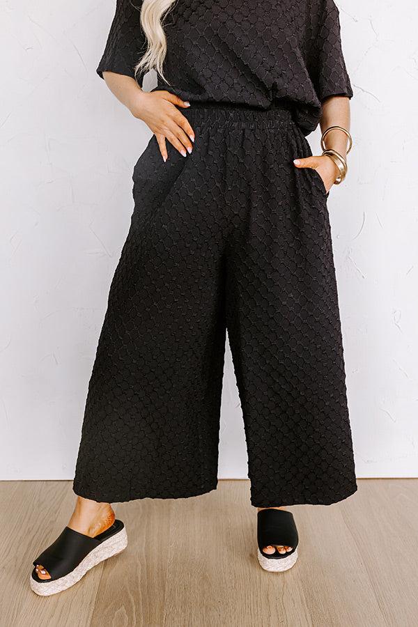 Impressions Martinis In Manhattan High Waist Jacquard Pants Curves