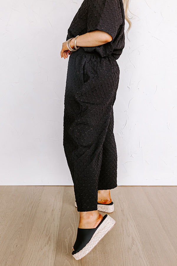 Impressions Martinis In Manhattan High Waist Jacquard Pants Curves