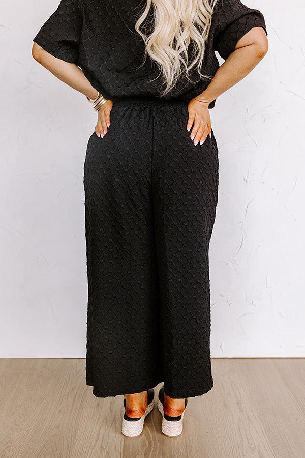 Impressions Martinis In Manhattan High Waist Jacquard Pants Curves