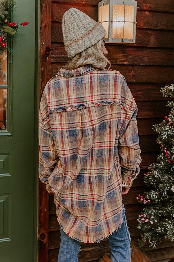 Impressions Meet Me By The Bonfire Oversized Flannel