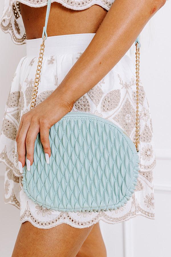Impressions Mocktail Moment Faux Leather Crossbody In Mint