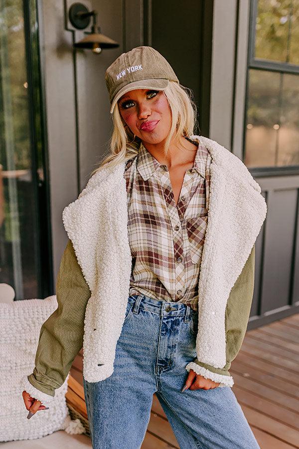 Impressions New York Embroidered Baseball Cap in Sage