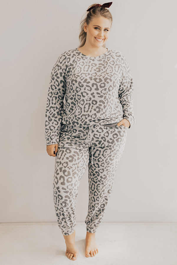Impressions Obsessed With The Spotlight Leopard Sweatshirt Curves