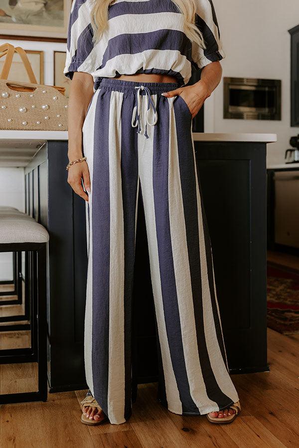 Impressions Ocean Front Views High Waist Wide Leg Pants