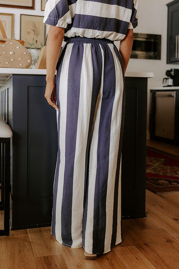 Impressions Ocean Front Views High Waist Wide Leg Pants