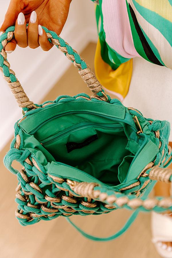 Impressions Oceanside Bliss Woven Purse In Ocean Wave