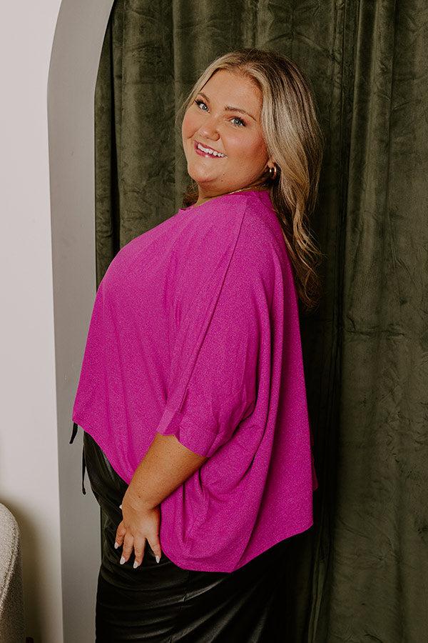 Impressions One Way Ticket Shift Top In Berry Curves