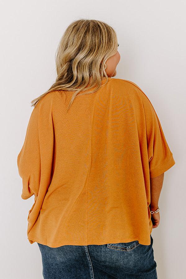 Impressions One Way Ticket Shift Top In Rust Curves