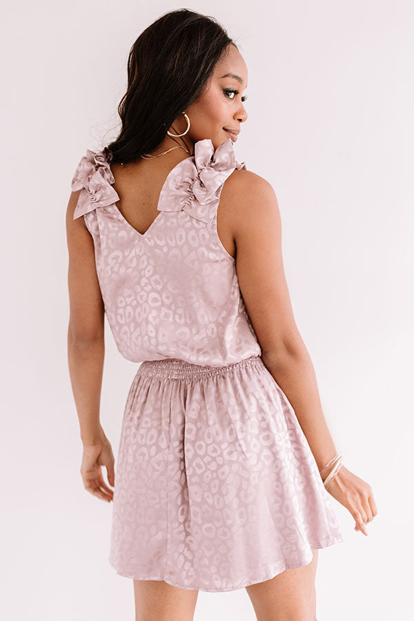 Impressions Outfit Goals Leopard Dress In Heirloom Lilac