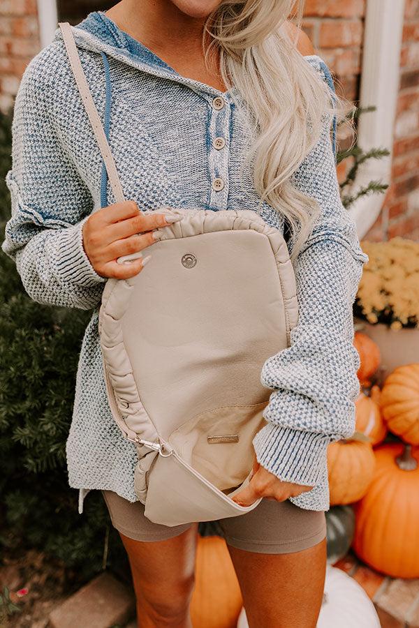 Impressions Park Avenue Cutie Faux Leather Quilted Purse In Beige