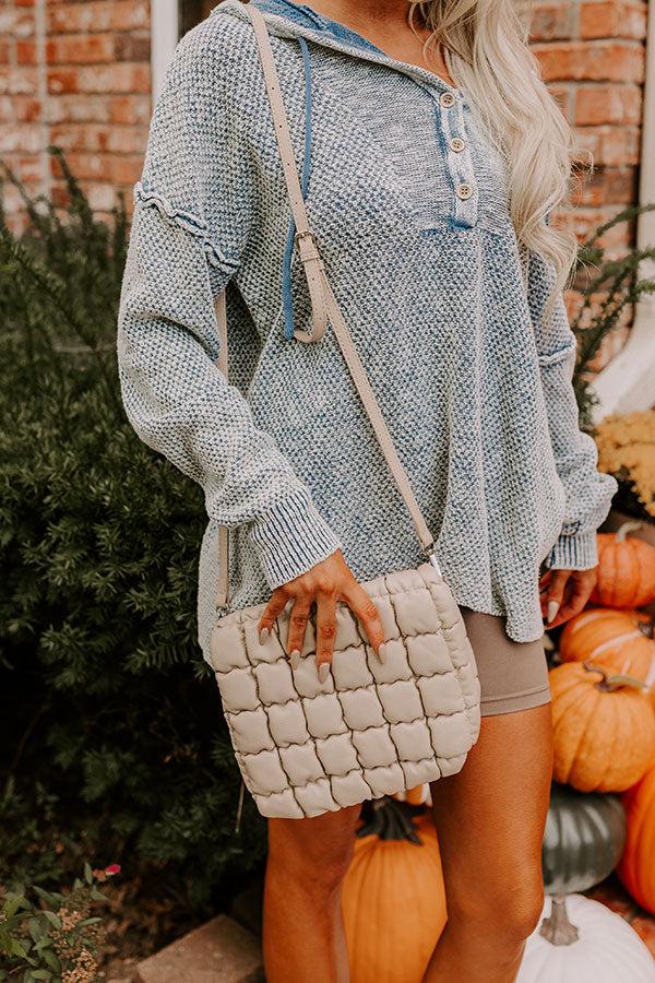 Impressions Park Avenue Cutie Faux Leather Quilted Purse In Beige