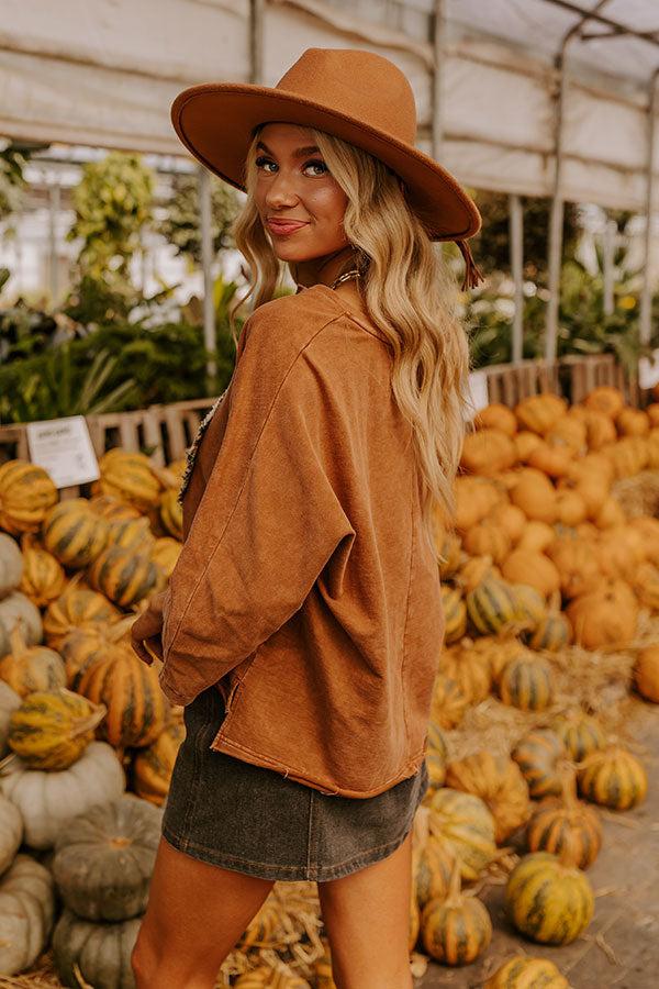 Impressions Peace And Love Vintage Wash Tee In Iced Mocha