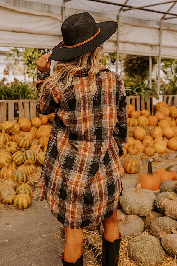 Impressions Peppermint Kisses Flannel Tunic Dress In Black