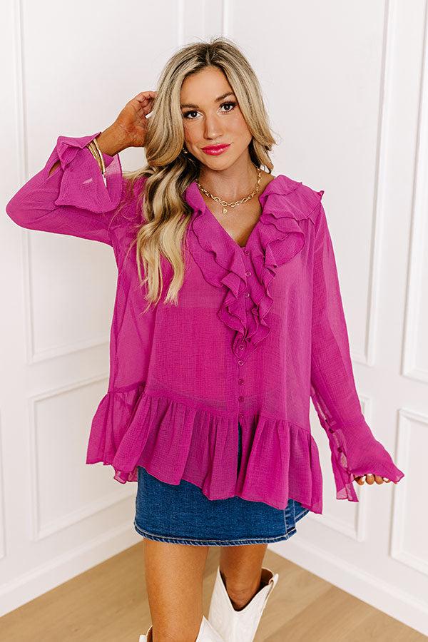 Impressions Positive Affirmation Shift Top In Orchid