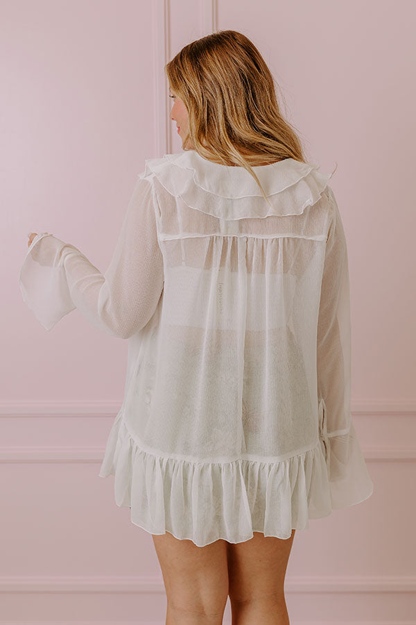 Impressions Positive Affirmation Shift Top In White