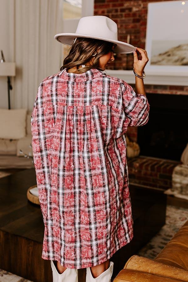 Impressions Pumpkin Patch Dreaming Plaid Mini Dress