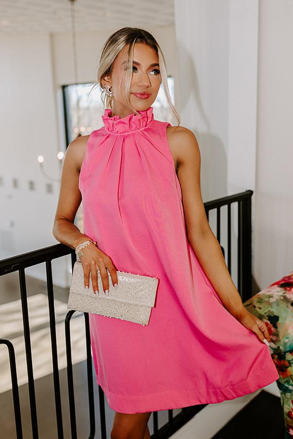 Impressions Pursuit Of Happiness Shift Dress In Pink