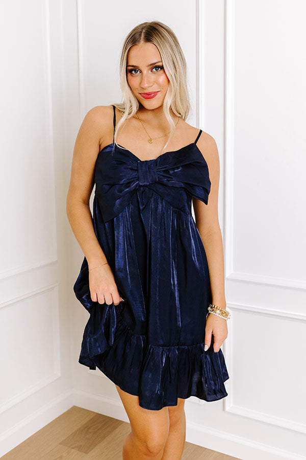 Impressions Put A Bow On It Asymmetrical Mini Dress