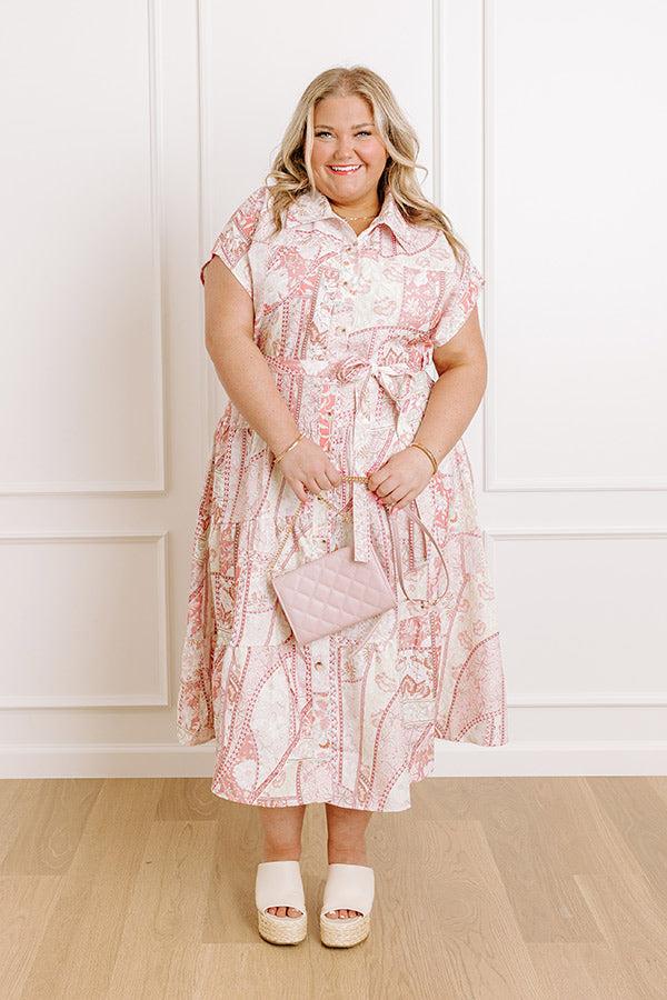 Impressions Radiant Garden Floral Maxi Dress Curves