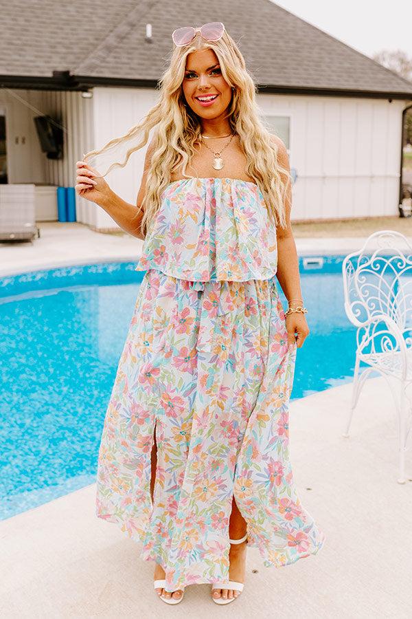 Impressions Rainforest Views Maxi In Sky Blue Curves