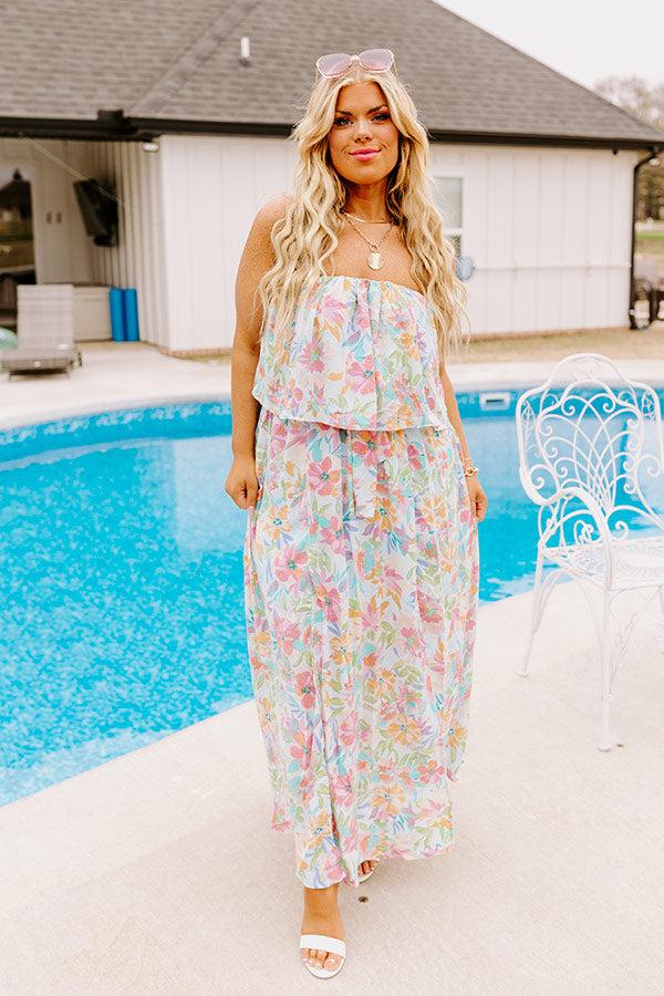 Impressions Rainforest Views Maxi in Sky Blue Curves