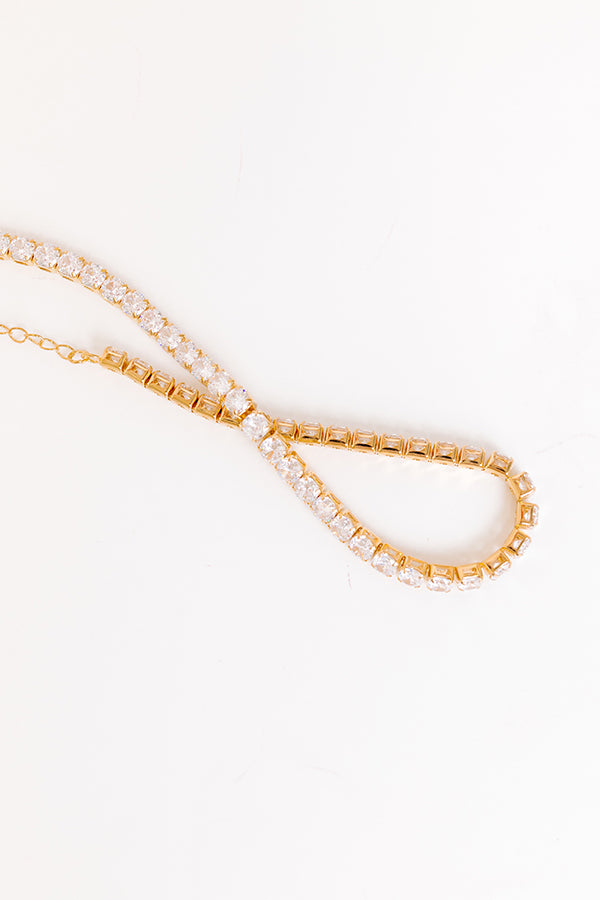 Impressions Real Romance Cubic Zirconia Necklace In Gold