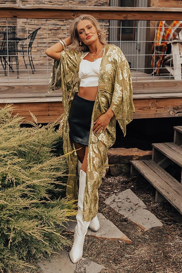 Impressions Red Carpet Spotlight Floral Duster Overlay