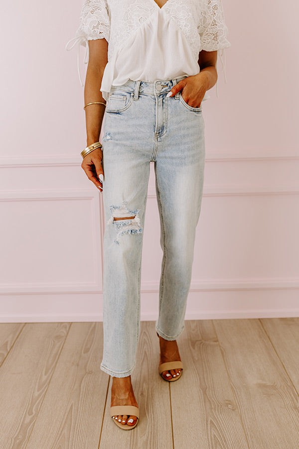 Impressions Risen The Bolt High Waist Jean in Light Wash