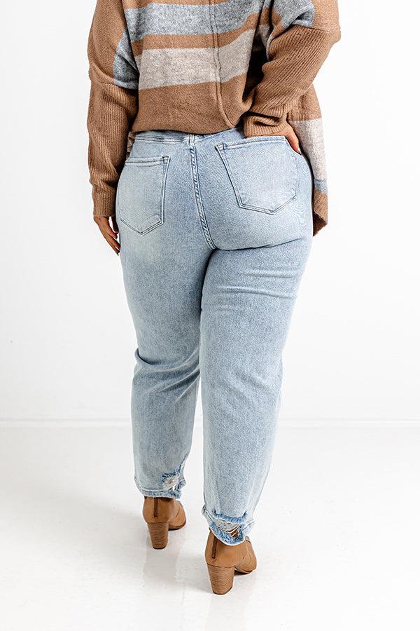 Impressions Risen The Bolt High Waist Jean In Light Wash Curves