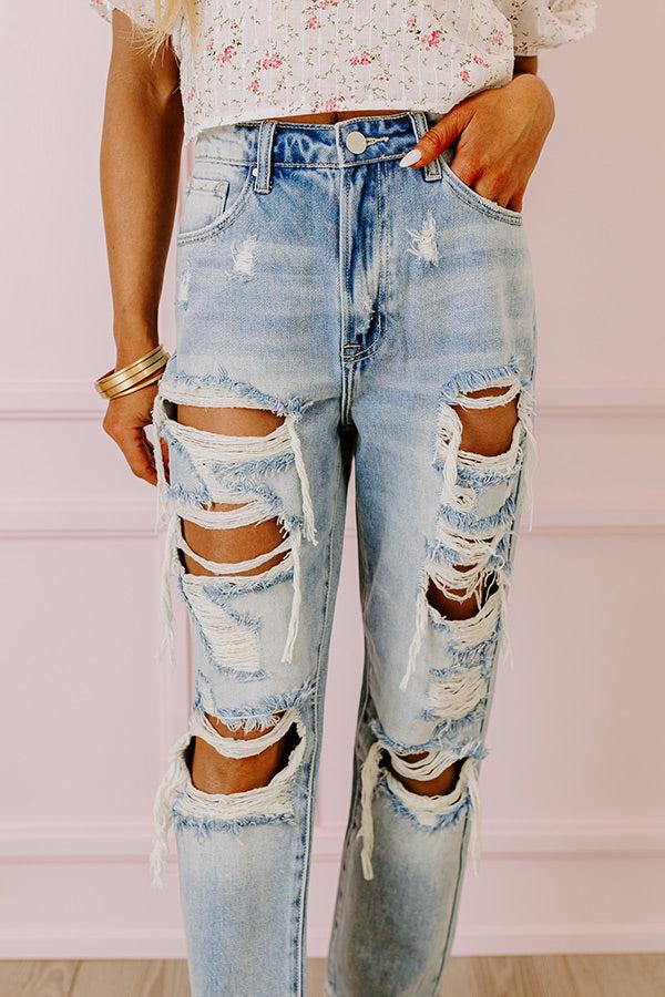 Impressions Risen The Ellie High Waist Distressed Jean
