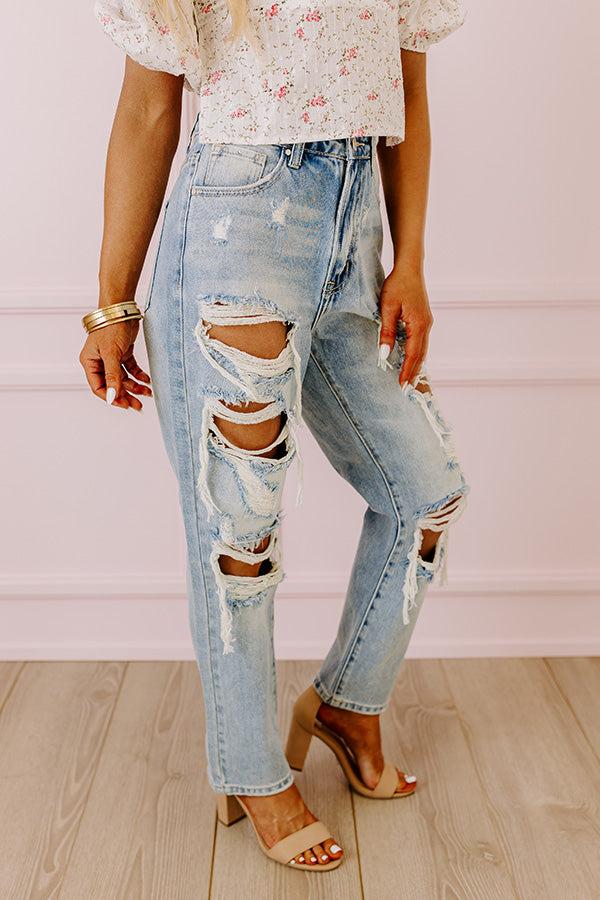 Impressions Risen The Ellie High Waist Distressed Jean