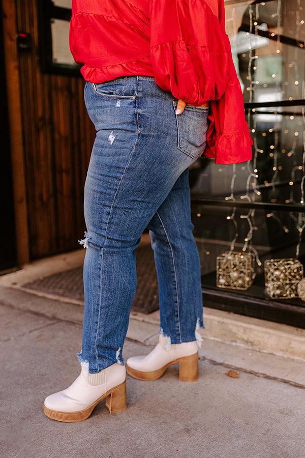 Impressions Risen The Emily Midrise Distressed Jean Curves