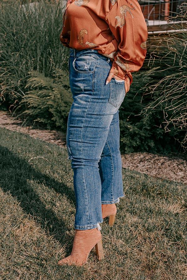 Impressions Risen The Hartlen High Waist Distressed Jean Curves