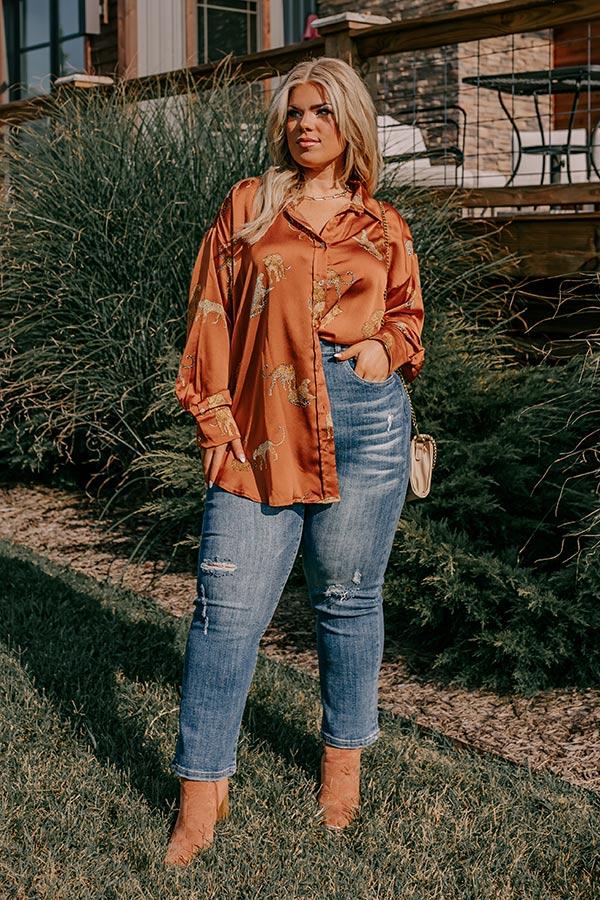 Impressions Risen The Hartlen High Waist Distressed Jean Curves