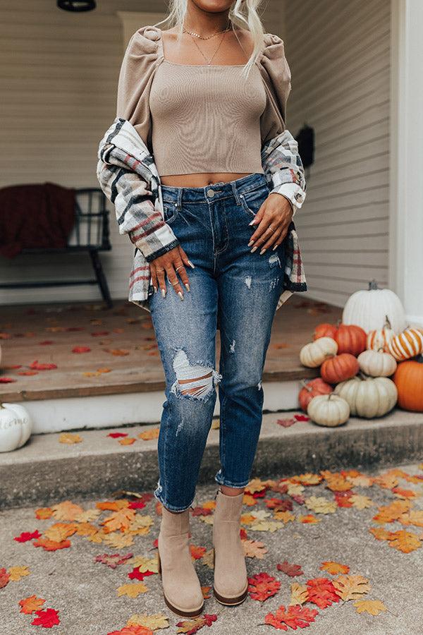 Impressions Risen The Hustle High Waist Distressed Jean