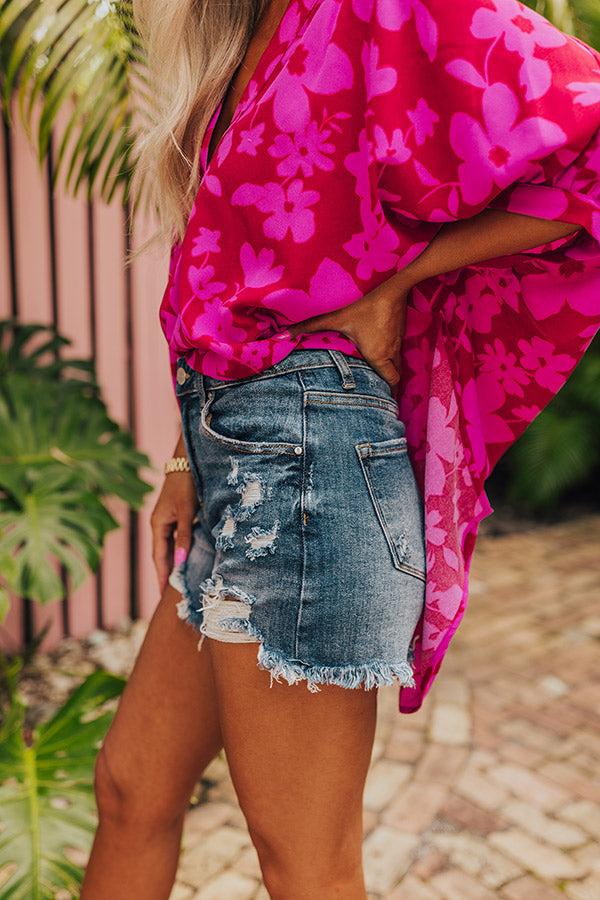 Impressions Risen The Ivy High Waist Distressed Shorts