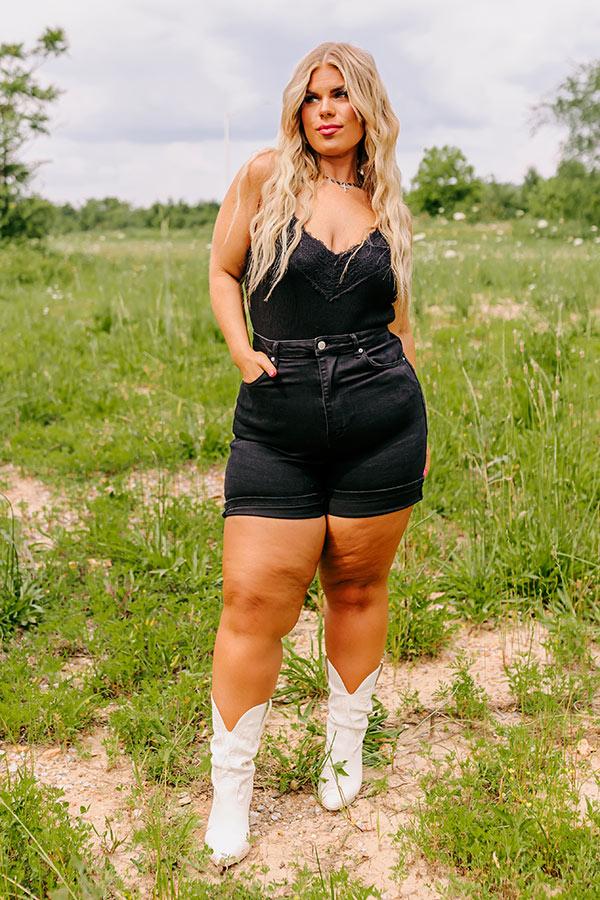 Impressions Risen The Lilliana High Waist Shorts Curves