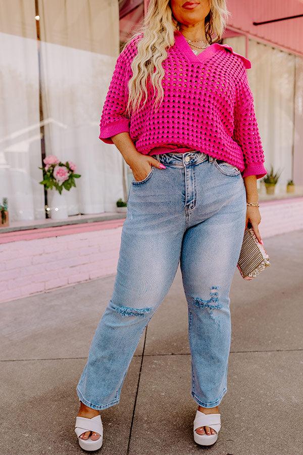 Impressions Risen The Lona Midrise Distressed Jean Curves