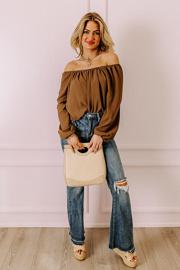 Impressions Risen The Sequoia High Waist Distressed Flare In Dark Wash