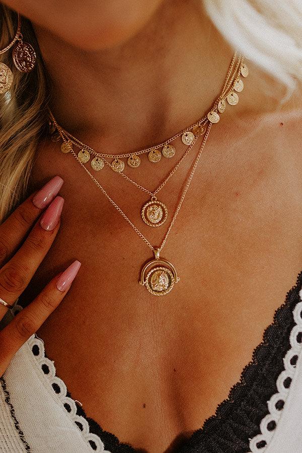 Impressions Romantic Story Layered Necklace In Gold