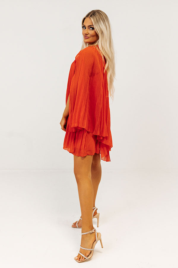 Impressions Runway Revelry Shift Dress In Tangerine
