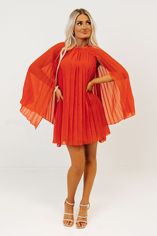 Impressions Runway Revelry Shift Dress In Tangerine
