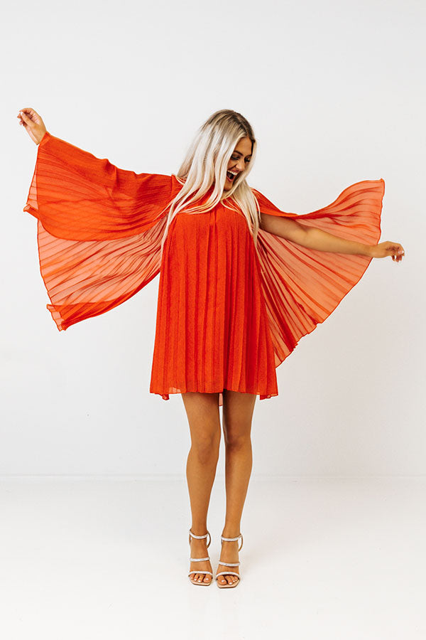 Impressions Runway Revelry Shift Dress in Tangerine
