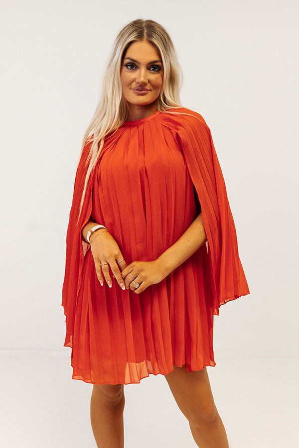 Impressions Runway Revelry Shift Dress In Tangerine
