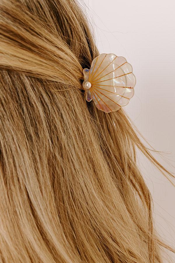 Impressions Seashells And Sunshine Hair Claw Clip In Champagne