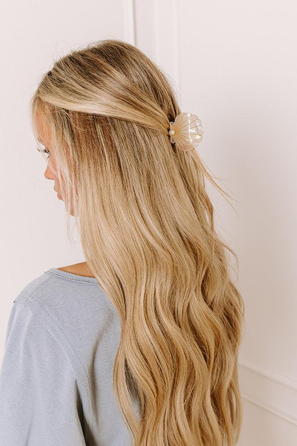 Impressions Seashells And Sunshine Hair Claw Clip in Champagne